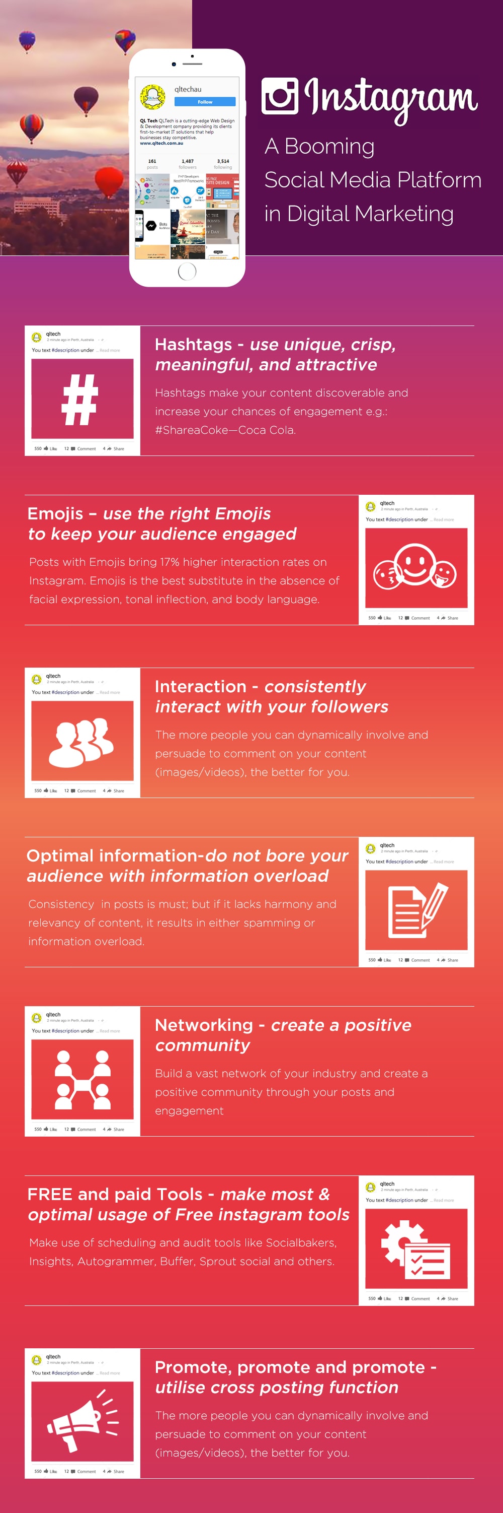 Instagram Marketing Tips – A Booming Social Media Platform | QL Tech ...