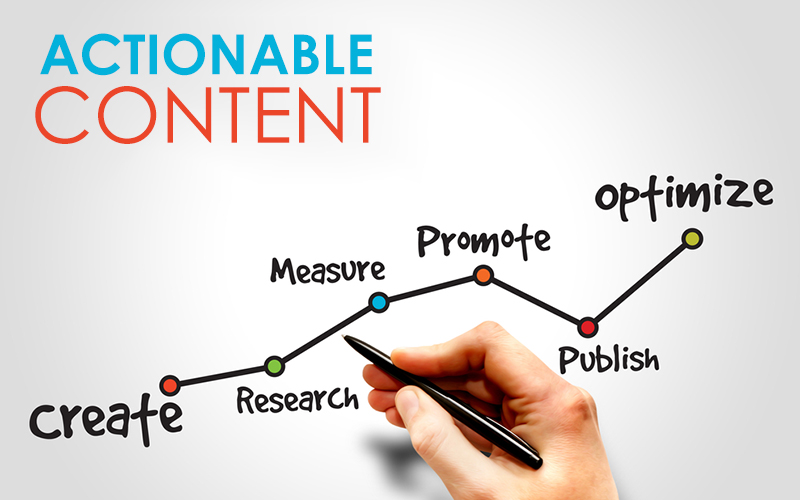 Create actionable Content